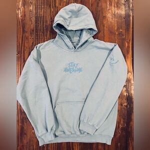 100% Cotton Light Blue Logo Hoodie